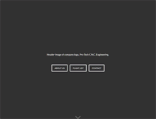 Tablet Screenshot of pro-techcnc.com